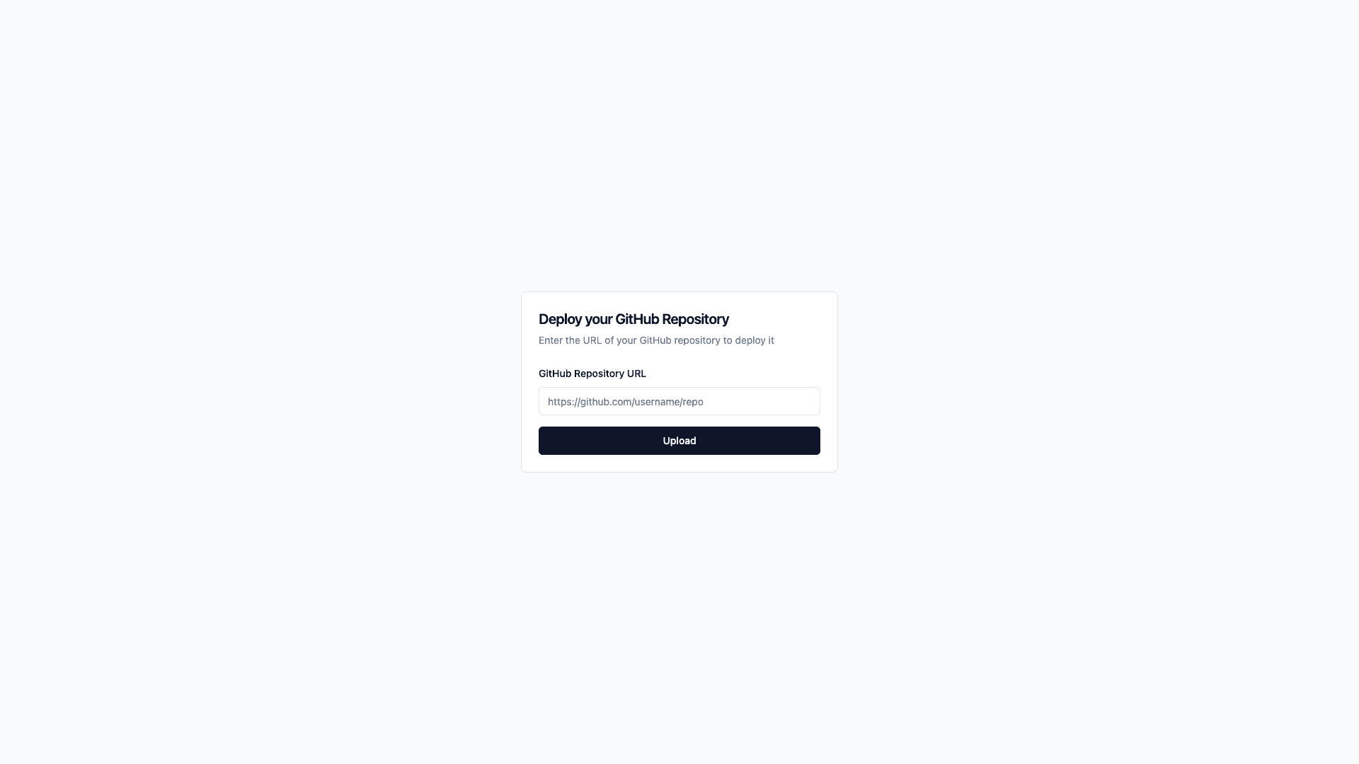 Vercel Deployment Service